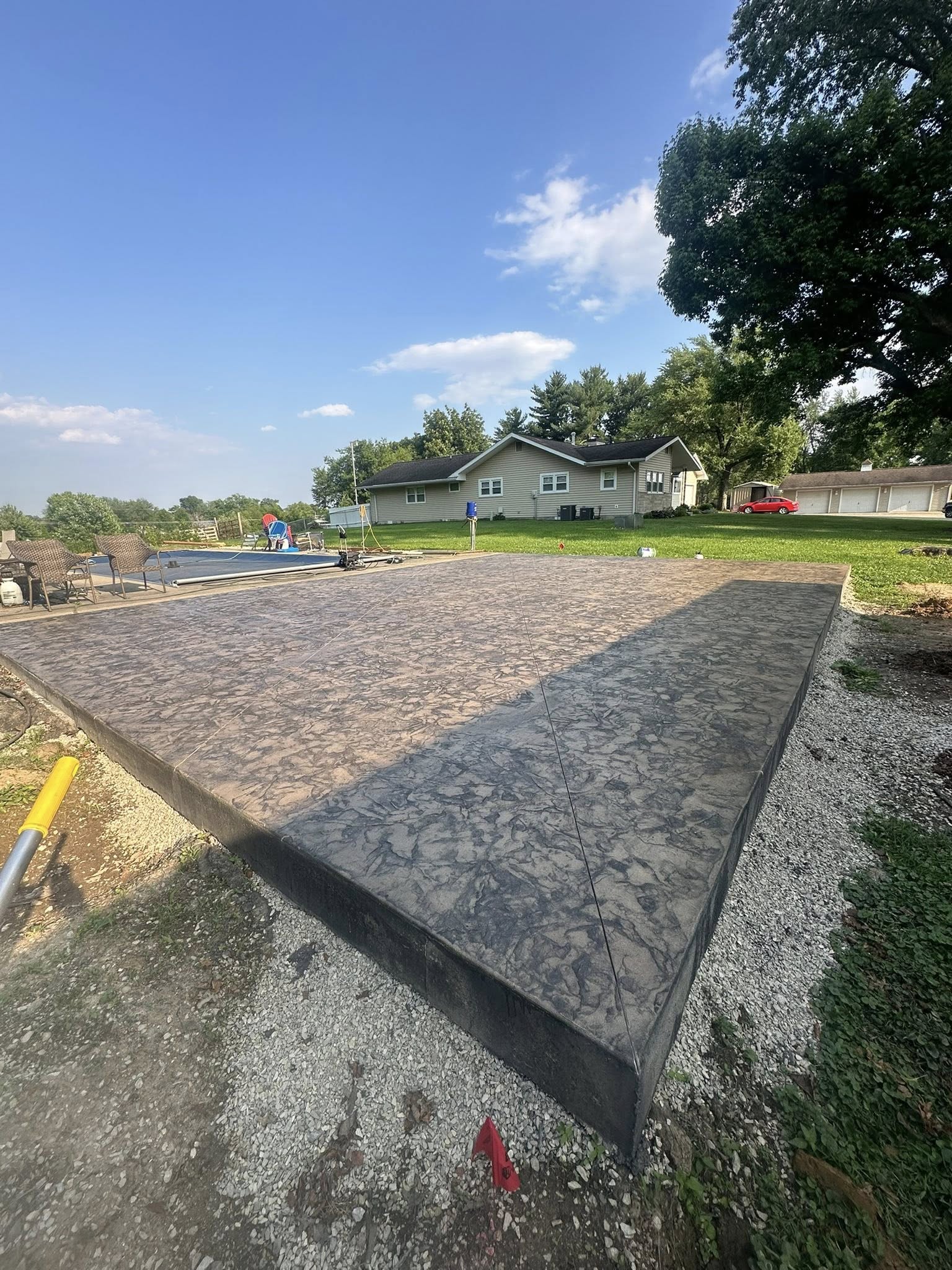 Decorative concrete finish